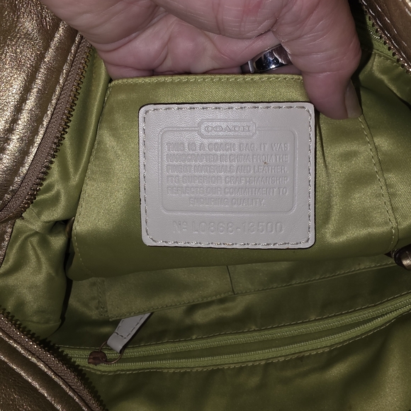 Coach Gold Hobo Bag - Picture 8 of 10